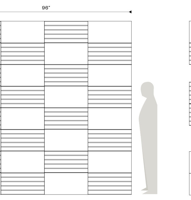 flutes convex wide tile scaling diagram